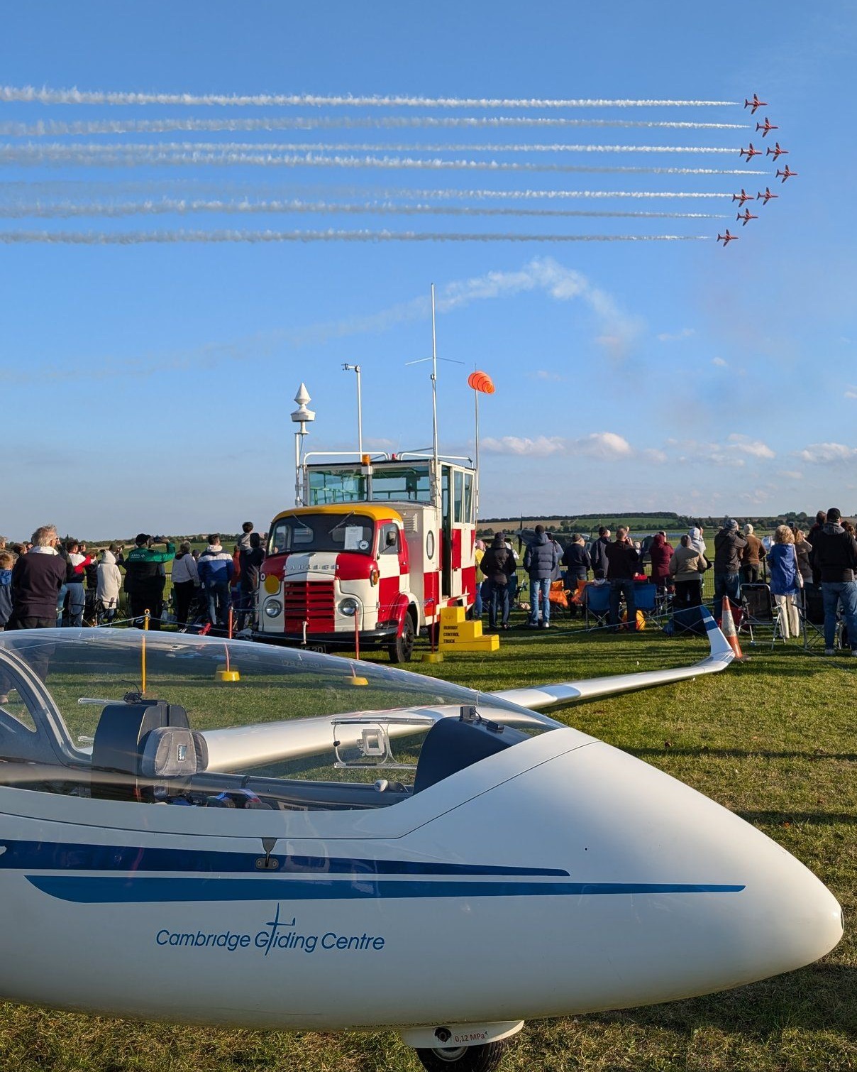 Come meet Cambridge Gliding Club at Duxford Summer Air Show!
Weโre thrilled to be exhibiting at the Duxford Summer Air Show this weekend, 21โ22 June! Join us for an unforgettable celebration of aviation, and discover the silent, soaring world of gliding.
๐ฏ Donโt miss the thrilling glider aerobatics display โ a breathtaking demonstration of what gliders can do with nothing but the power of the air!
Come and chat with our team, see a glider up close, and find out how you can take to the skies โ whether you're curious about a trial flight or ready to learn to fly.
๐ Event info: https://www.iwm.org.uk/airshows/duxford-summer-air-show
๐ค๏ธ Explore gliding: https://www.camgliding.uk
See you there!
