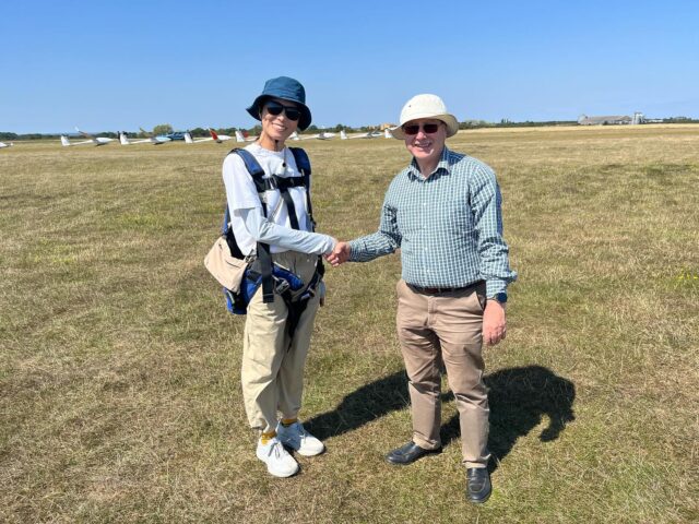 Congratulations CC on going solo today at the last day of the Cloud Rally too!! ✈️☁️🥳 @glidingcc