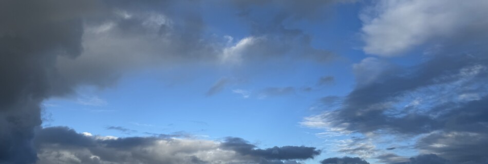 Sky above the hangar