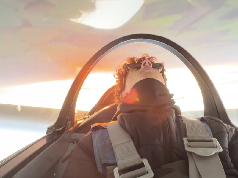 Upside down at sunset