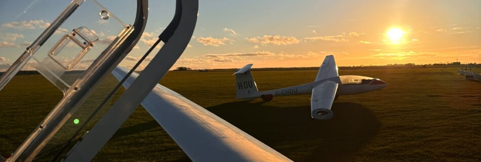 Gliders in the sunset