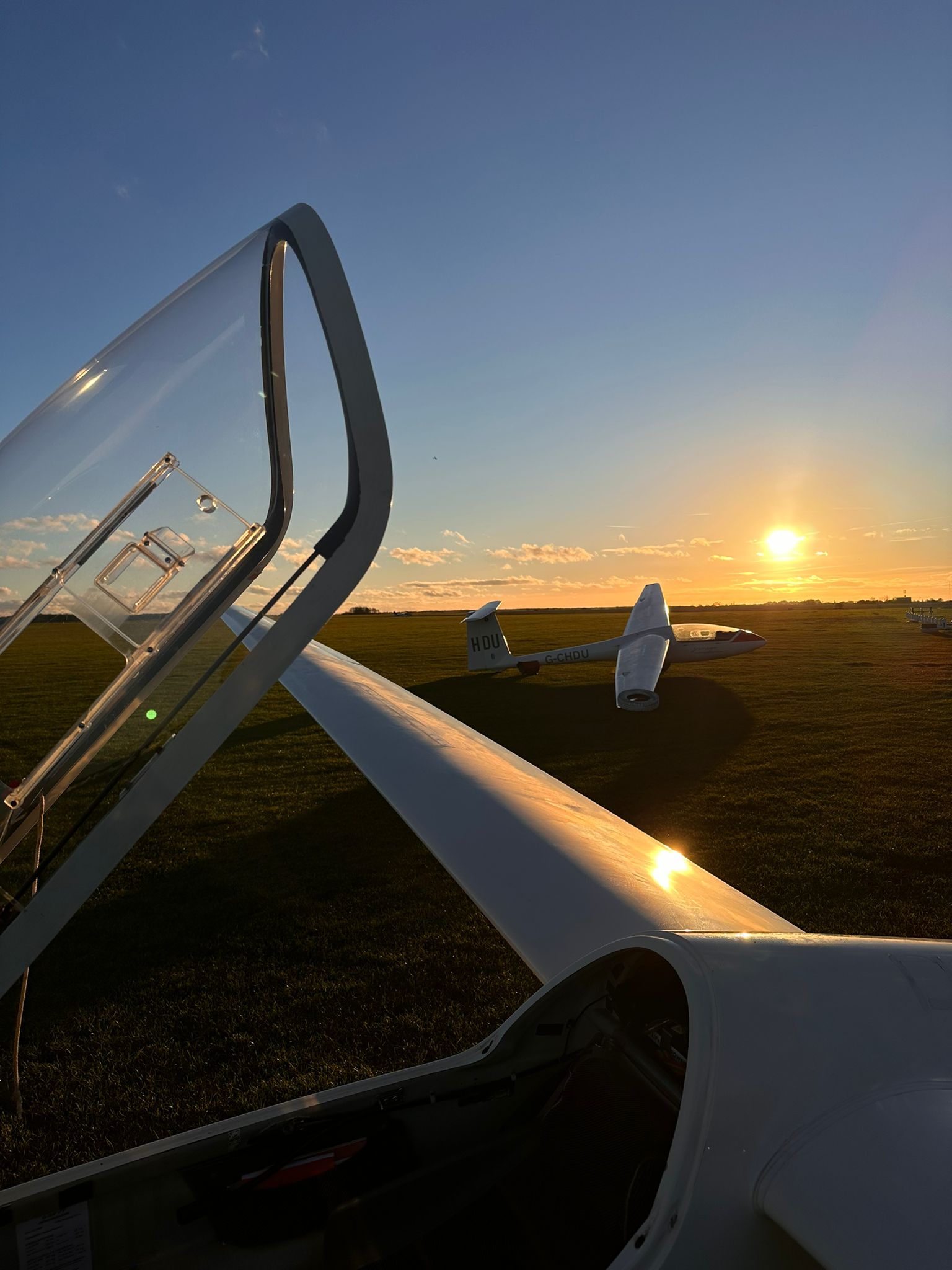 Gliders in the sunset